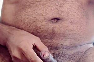 Big black cock lover gets shaved and milked tight