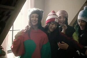 emily pink enjoys a quiet evening at home