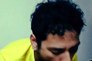 enjoying delicious cock of hairy guy with blowjobs