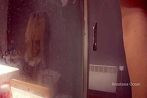 Stepmom caught him pleasuring himself in the bathroom
