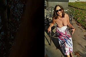 Candi Annie's outdoor MILF experience with a happy ending