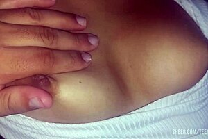 Skinny teen gets her ass fucked and tits fondled