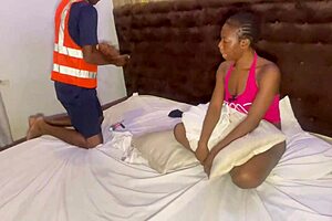 A married woman who is having an affair with a man who performs maintenance work at her home