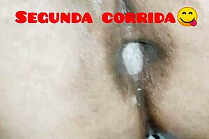 Big ass lover gets pounded and creampied hard