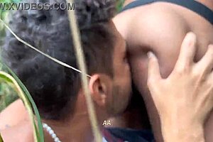 Big cock lovers enjoy outdoor sex with amateurs outdoors
