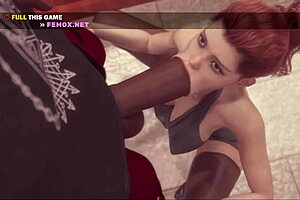 3D animated porn with big cock and creampie action
