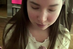 What’s hotter than a cutie’s long slobbery homemade blowjob?