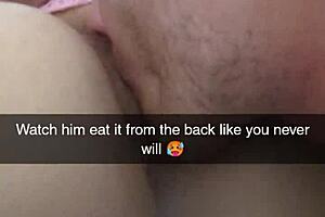 Cuckolded boyfriend captures cheating girlfriend's anal sex on camera