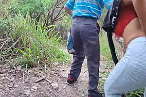 British amateur gets wrecked in muddy pussy licking scene