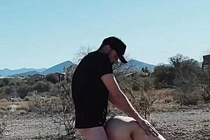 risky couple caught having rough sex by roadside