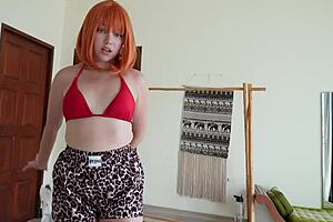 Big ass stepsis comes over for a steamy POV experience