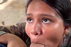 My neighbor, a peasant woman from Colombia, comes for lemons and gets some milk