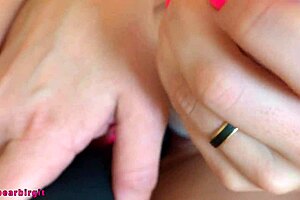 Close-up shots of a MILF's toy play and moans