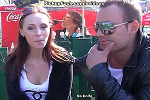 I met this redhead in the park and we had passionate public sex, feeling the thrill of being outdoors