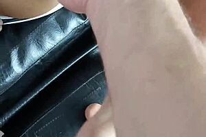 Home video of a toy play with a 10-inch toy in a pierced pussy part 1