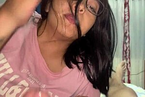 My stepsister loves to bounce on my cock alone