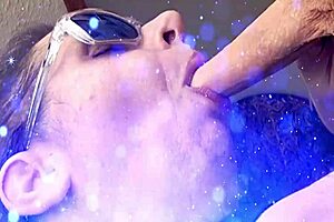Deep throat skills on big dicks in homemade video