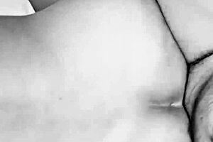 There is a big cock fucking up the ass in white and black scenes