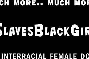 Black female dominance with white subs in homemade video