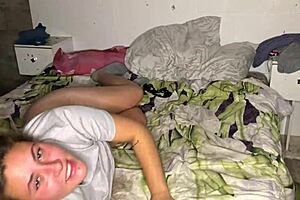 Beautiful girlfriend with brown eyes enjoying anal sex with me first-person perspective