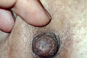 Beautiful Indian woman with big breast, nipple close up