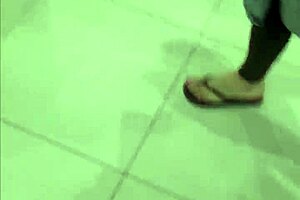Shopaholic redhead gives rough rimjob and prostate massage