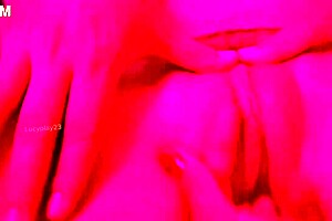 Beautiful girlfriend enjoys kinky lesbian sex with deep fingering