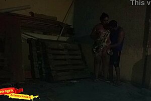 Neighbor helps tired husband with some amateur action