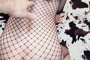 beautiful mature milf submissive in stockings, getting assfucked doggystyle.