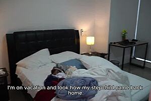 Stepson’s mature and professional stepmother comes home and gives him a good fuck