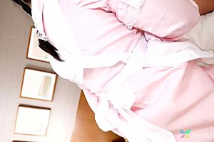 Asian wife Ichika Matui in uncut JAV with small tits