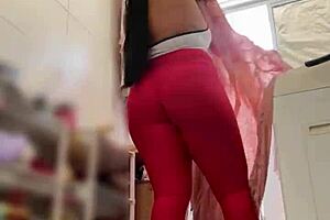 A man caught his hot Brazilian wife on the balcony