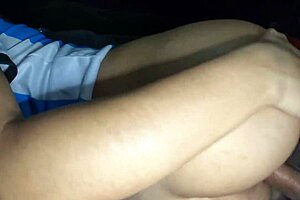 Young 18+ babe with big ass rides tight in pov at camping store 😍