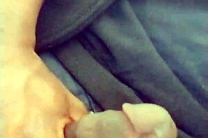 Solo pleasure in the garage with a dry and slow climax