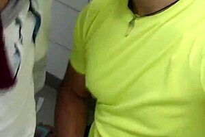 mlk pauzudo pushes his cock in my mouth in crowded bathroom, i'm just thinking about sucking it