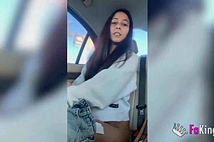 Petite European Sofia's wild solo session with a big cock