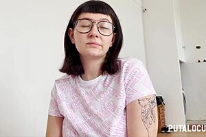 Hot girl riding big cock and swallowing cum in a frenzy