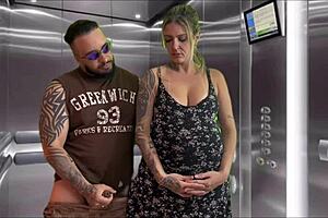 My pregnant neighbor craved intimacy inside our elevator
