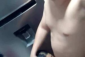 I was washing dishes; my step-nephew joined unexpectedly