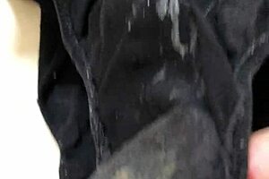 I put my dick on the panties of my girlfriend