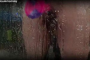 Chubby roommate's shower toy spied, almost dropped phone