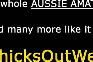 australian amateur with natural small tits and hairy pussy uses toys for real lesbian orgasm in food play 😋