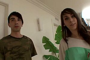 The couple has a great time in their tight asses