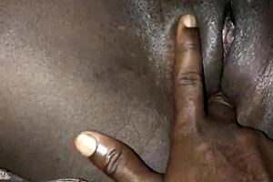 African maid's tight pussy gets fingered!