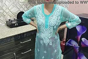 Desi step mom teaches her stepson kitchen habits