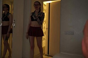 i'm fuckin the brunette tattoo artist who devours my cock so hard, she's ridin me bent over