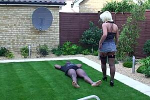BBC man fucked Loz Lorrimar in the garden