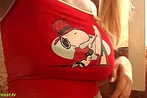 First experience for a young guy with a busty stepsister