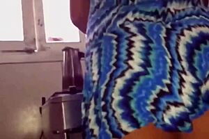 The housewife sucks a cock before doing the chores