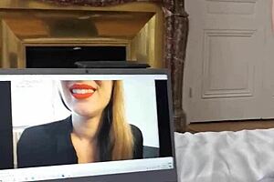 My girlfriend watches French amateur films passionately